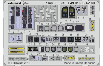 Фототравление для F/ A-18D interior