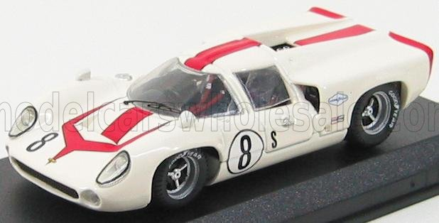 LOLA T70 Coupe N 8 Sebring 1968 L.motschenbacher, White Red