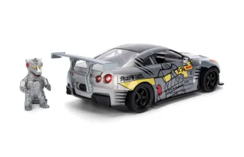 NISSAN GT-R (R35) Ben Sopra "Mechagodzilla" (2009), silver-grey / with decor