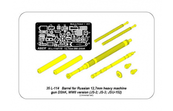 Металлический ствол для BARREL & PARTS for RUSSIAN 12,7mm HEAVY MG DShK WWII version