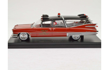 CADILLAC Superior Ambulance "Chicago Fire Department" (пожарная медицинская помощь) 1959 Red