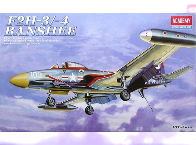 Сборная модель Американский палубный истребитель McDonnell F2H-3 / 4 Banshee 