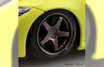 Сборная модель Nissan RZ34 Fairlady Z Custom Wheel, Ikazuchi Yellow
