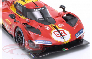 FERRARI 499P 12th 1812km Qatar WEC 2024 & 3rd 24h LeMans Alessandro Pier Guidi, James Calado, Antonio Giovinazzi (2024)