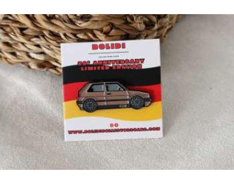 Значок Pin 1990 Volkswagen MK2 Golf GTI, grey