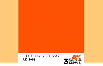 Краска акриловая 3rd Generation Fluorescent Orange 17ml