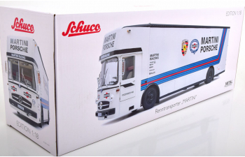 MERCEDES-BENZ O317 Truck Car Transporter Porsche Martini Racing (1968), white blue