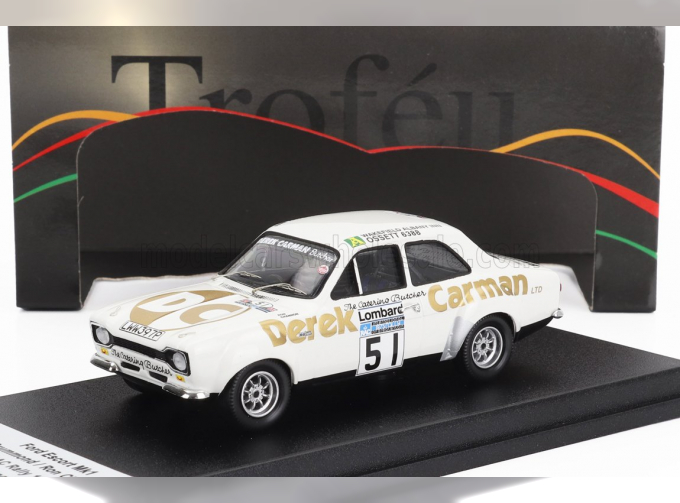 FORD Escort Mki №5 Rally Rac Lombard (1975) T.Drummond - R.Channon, White