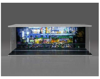 Diorama *Urban street with light*, various