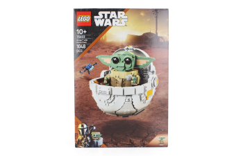 Сборная модель фигурка Star Wars - Grogu With Hover Pram - 1048 штук