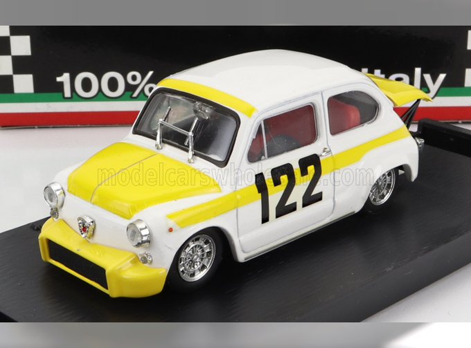 FIAT 600 ABARTH 850TC №122 COPPA COLLINA (1969) AVANTIERI BRESCI, WHITE YELLOW