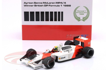 McLAREN F1 Mp4/4 Honda №12 World Champion Winner British Gp (1988) Ayrton Senna + книга (1988)