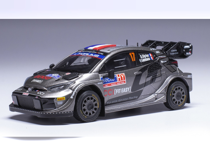 TOYOTA Yaris Gr Rally1 Team Toyota Gazoo Racing Wrt №17 Winner Rally Finland (2024) Sebastien Ogier - Vincent Landais, Grey