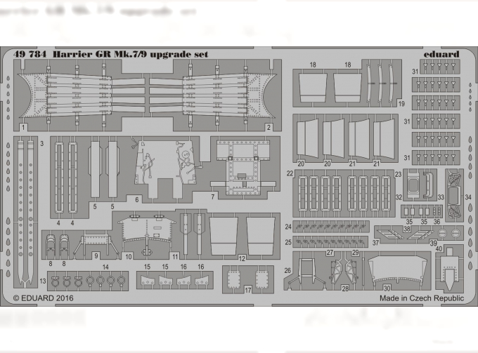 Фототравление Harrier GR Mk.7/9 набор дополнений