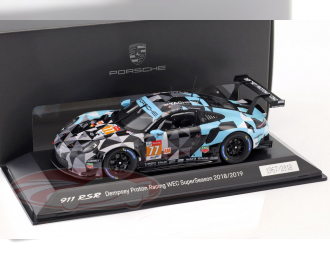 PORSCHE 911 (991) RSR #77 WEC SuperSeason 2018/2019 Dempsey Proton Racing, black / grey / blue