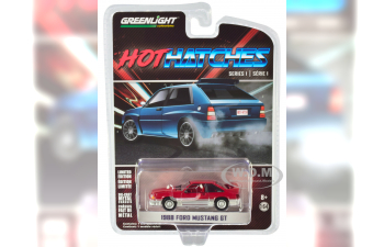 FORD Mustang GT 1988 Medium Scarlet/Silver