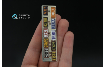 3D Декаль Автомобильные номера США, северо-восточные штаты, 1910-1940 (для всех моделей) (на метал. основании)