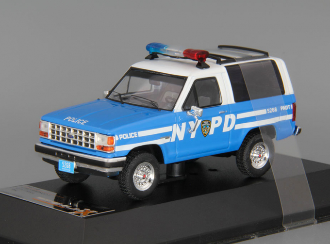 FORD Bronco II 4х4 NYPD (1989), blue / white