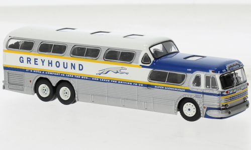 Greyhound Scenicruiser (1956), grey/blue