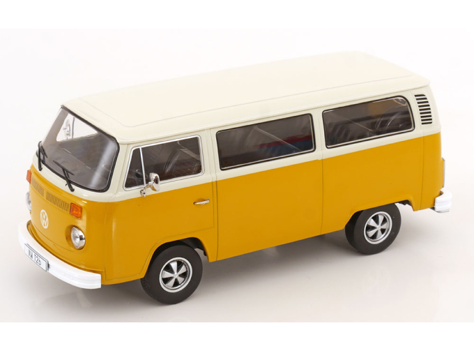 VOLKSWAGEN T2b Bus with Fuchs rims (1972), yellow white