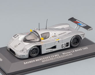 SAUBER MERCEDES C-9 Mass-Reuter-Dickens 63 Winner Le Mans 1989, silver