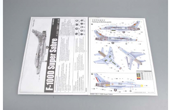 Сборная модель Американский истребитель F-100D SUPER SABRE