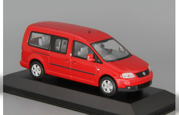 VOLKSWAGEN Caddy Maxi Shuttle (2007), red