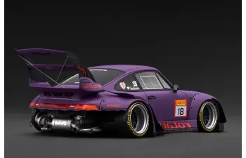 PORSCHE RWB 993 with Mr. Nakai, matte purple