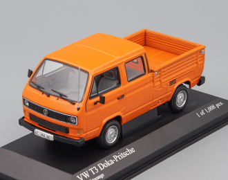 VOLKSWAGEN T3 DOKA-PRITSCHE - 1983, orange