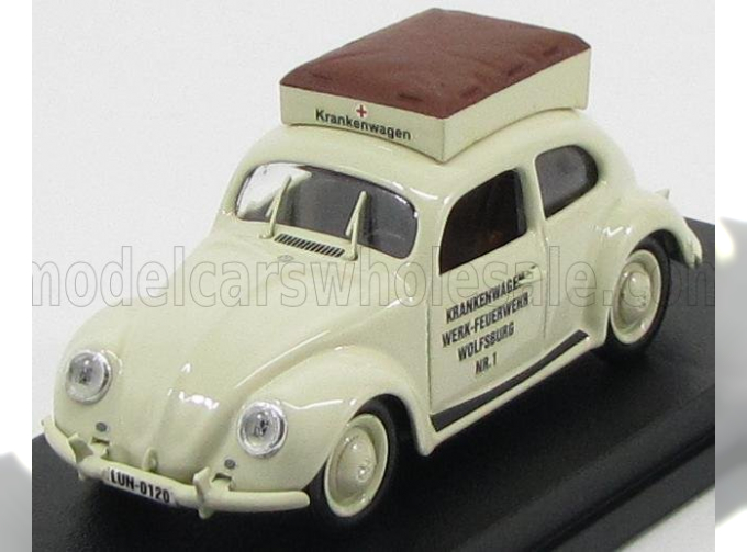 VOLKSWAGEN Beetle Ambulance Pompieri Di Wolfsburg (1950), White