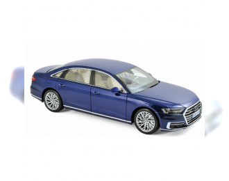 AUDI A8 L (D5) (2017), blue metallic