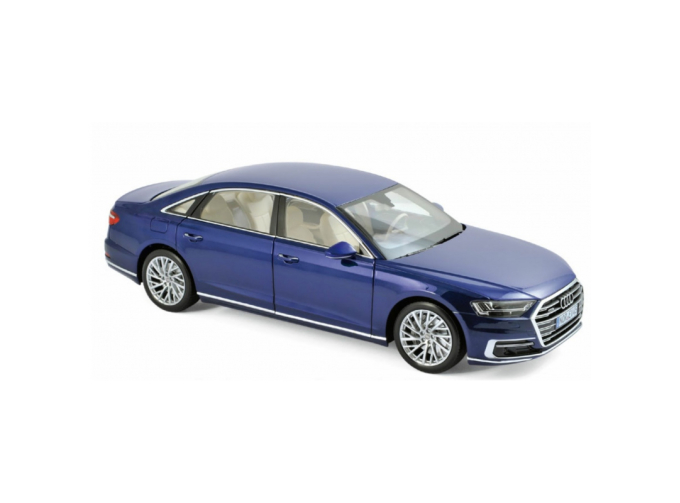AUDI A8 L (D5) (2017), blue metallic