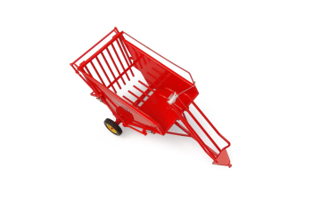Mathiaut Mdt 72 - Small Bale Collecting Cart, Red