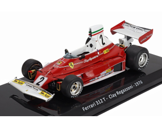 FERRARI F1 312t2 Team Scuderia Ferrari Sefac №2 Season (1976) Clay Regazzoni - Con Vetrina - With Showcase, Red
