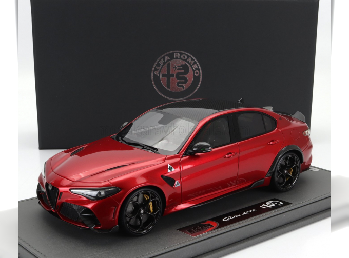 ALFA ROMEO Giulia Gta (2020) - Con Vetrina - With Showcase, Rosso Gta - Red Met