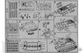 Сборная модель ОТ-34/76 обр.1943 г. огнеметный танк