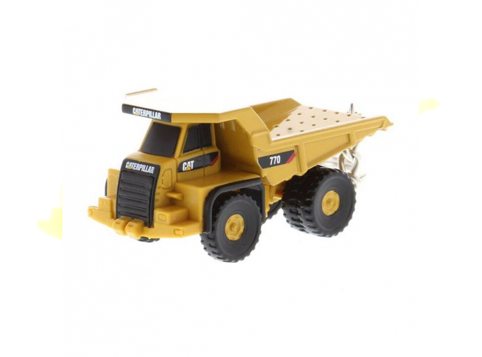 CATERPILLAR Portachiavi - Keyring Cat770 Cassone Ribaltabile Cava Mineraria - Highway Truck - Cm.5.5, Yellow Black