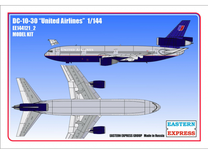 Сборная модель Авиалайнер DC-10-30 United Airlines