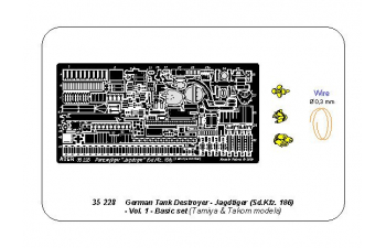 Фототравление для Jagdtiger (Sd.Kfz. 186) Vol.1 - basic set