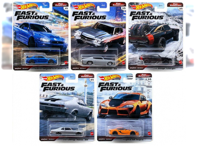 Hot Wheels Premium Fast & Furious Fast Superstars