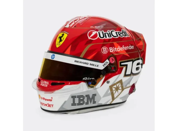 MINI HELMET Charles Leclerc Scuderia Ferrari HP Las Vegas GP 2025