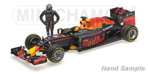 RED BULL RACING TAG HEUER RB12 - DANIEL RICCIARDO - AUSTRIAN GP 2016 - /W FIGURINE