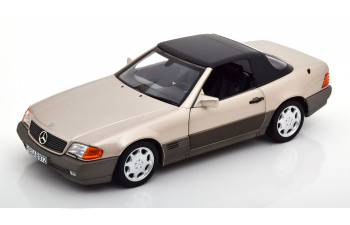 MERCEDES-BENZ 500 SL R129 with removable Softtop (1989), light brown-metallic