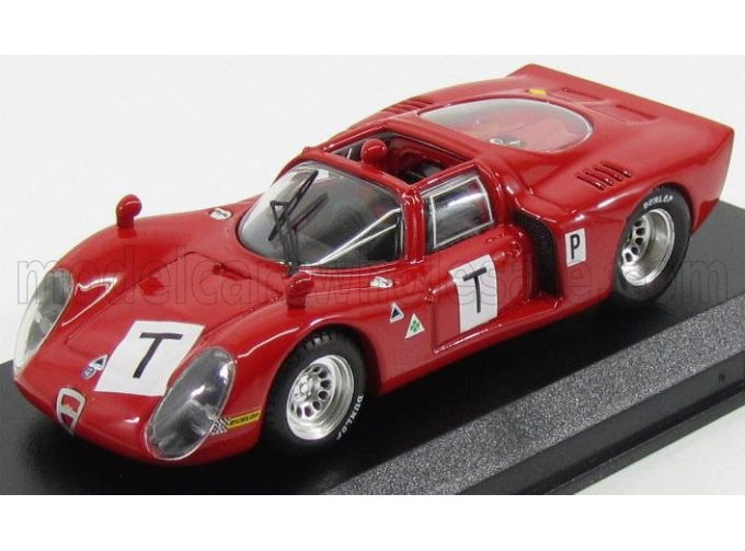 ALFA ROMEO 33.2 Le Mans Test (1968) Bianchi - Zeccoli - Grosselin - Trosch, Red