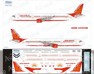 Декаль для airbu A321 (Air India)