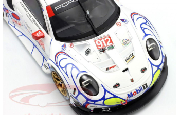 PORSCHE 911 RSR #912 2nd GTLM-CLASS Petit LE Mans Earl Bamber - Laurens Vanthoor - Mathieu Jaminet (2018), white