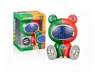 28cm Liberty Walk Kuma 400% Style 04, green/red/blue
