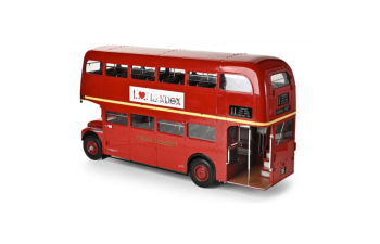Сборная модель AEC ROUTEMASTER RM 857 London Bus L 69 8 B 20 H 37 5 in cm (1961), red