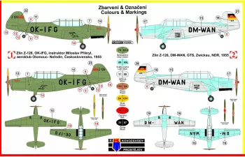 Сборная модель Zlin Z-126 (Trenér 2) úvodní série