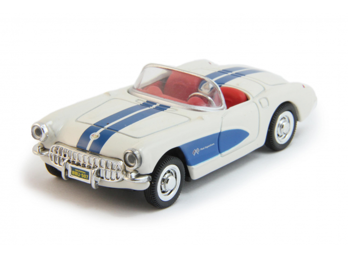 CHEVROLET Corvette (1957), white / blue